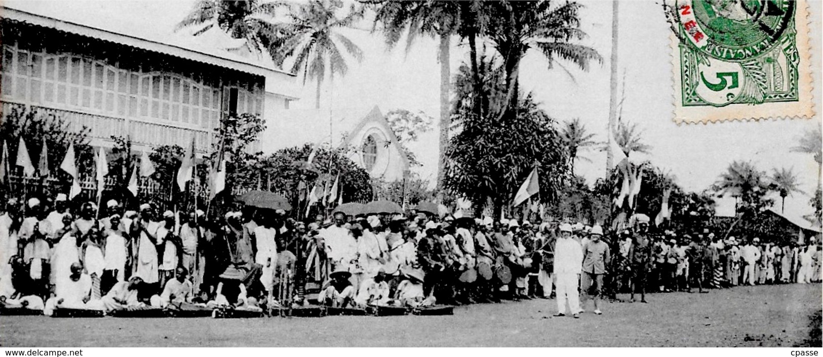 CPA GUINEE FRANCAISE - Tam-Tam Malinké * Afrique Africa AOF Phila Type Faidherbe - Guinée Française