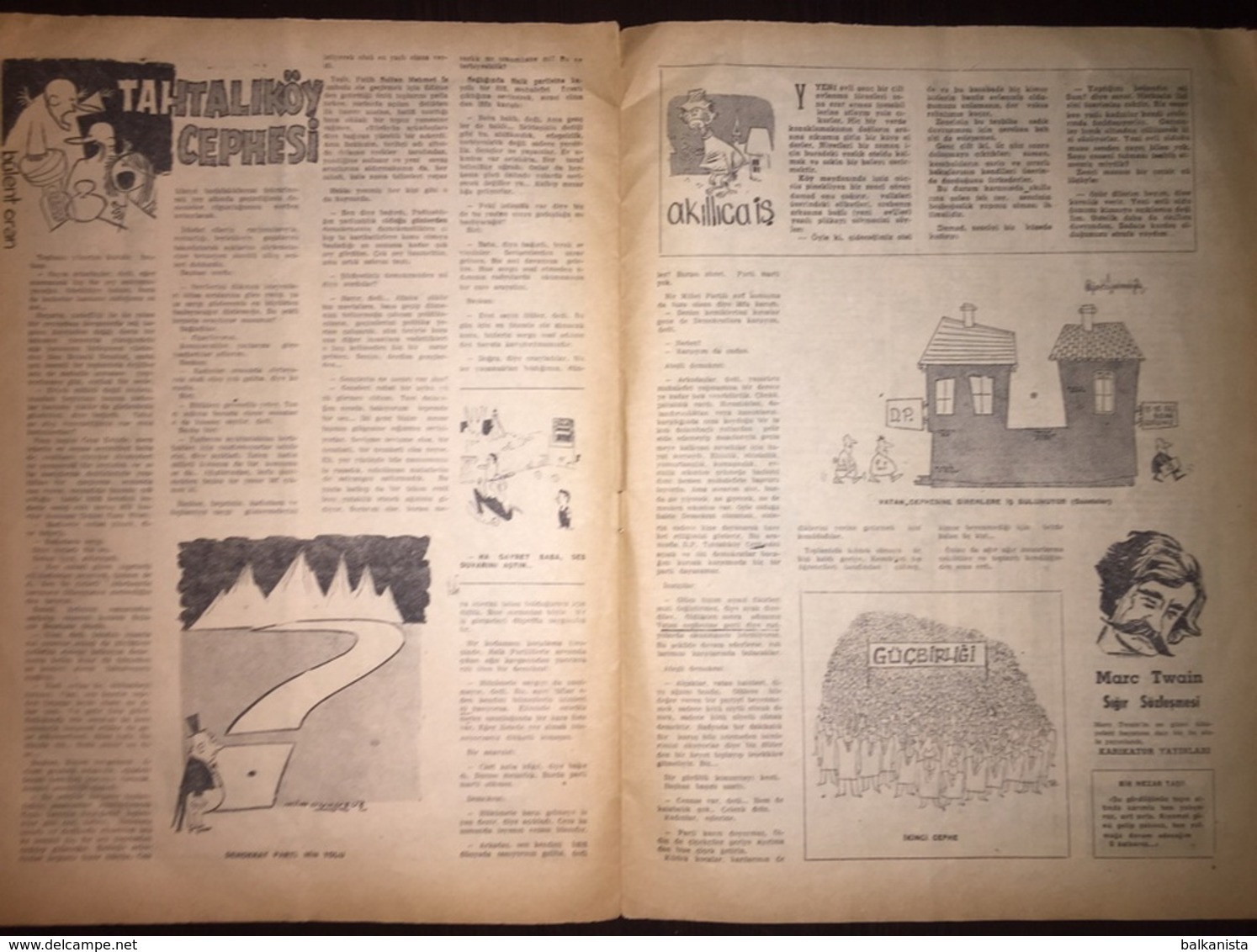 Makarios Cyprus Treaty Of Guarantee Of Republic Of Cyprus 1959 Turkish Magazine - Stripverhalen & Mangas (andere Talen)