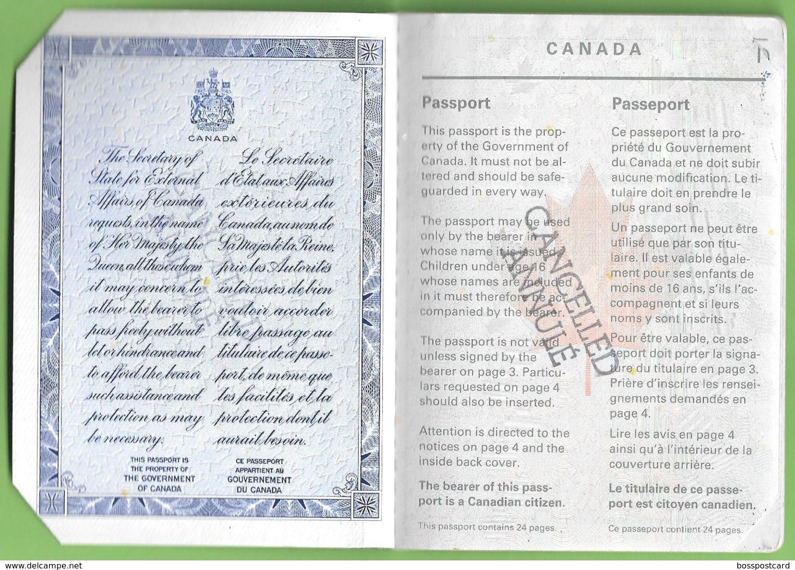 Canada - Passport - Passeport - Non Classificati