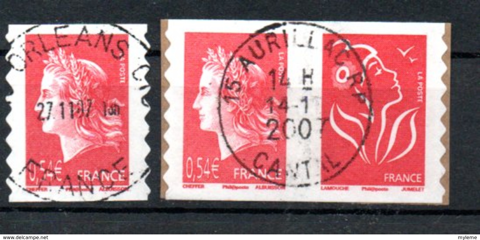 B305GB France N° 4109 + P4109 Avec Belle Oblitération Ronde - Oblitérés