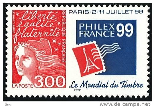 N° 3127  Année 1997  Philexfrance 99 Faciale 3,00 Francs - Neufs