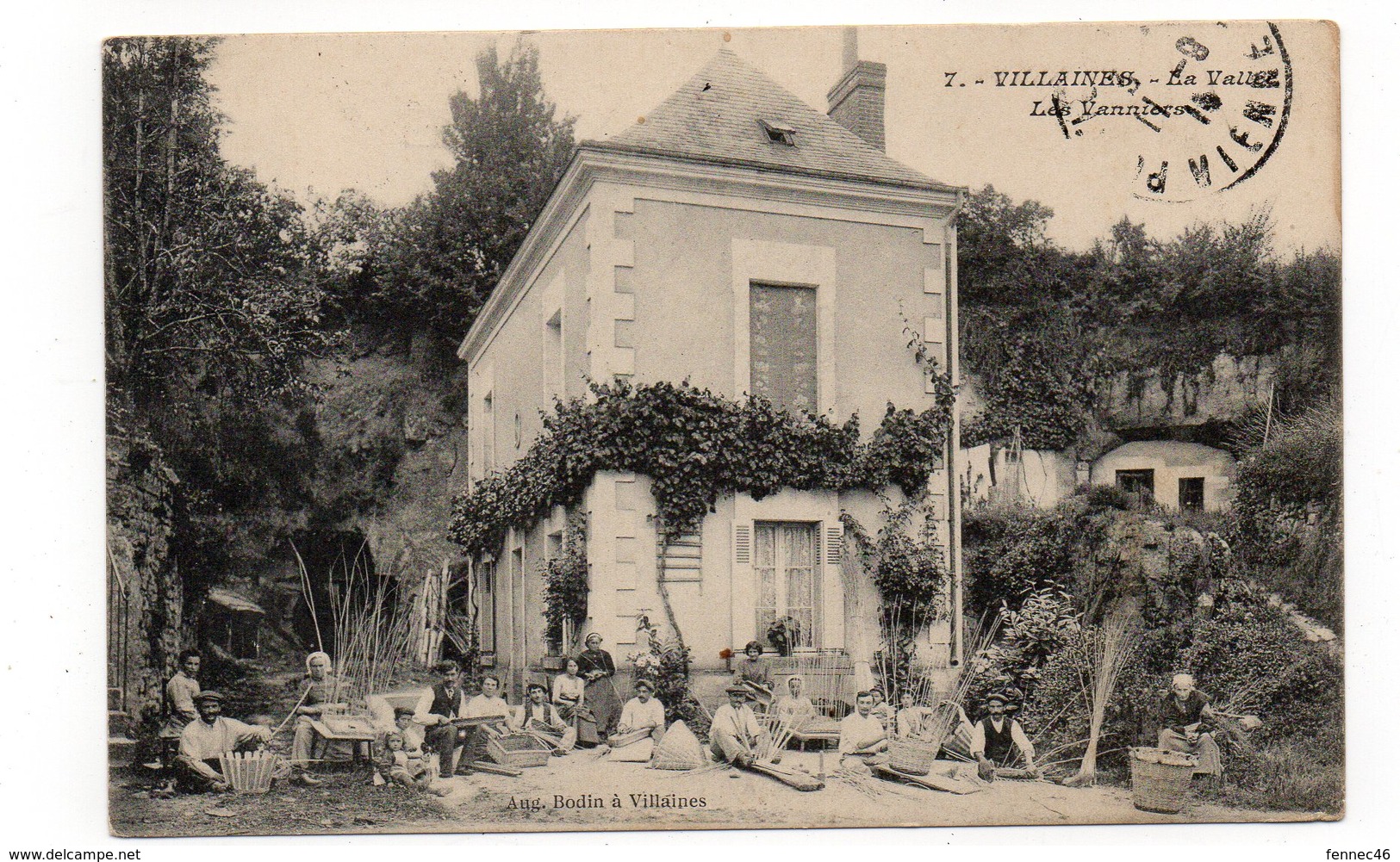 37 - VILLAINES - La Vallée -  Les Vanniers - Animée - 1915 (M51) - Autres & Non Classés