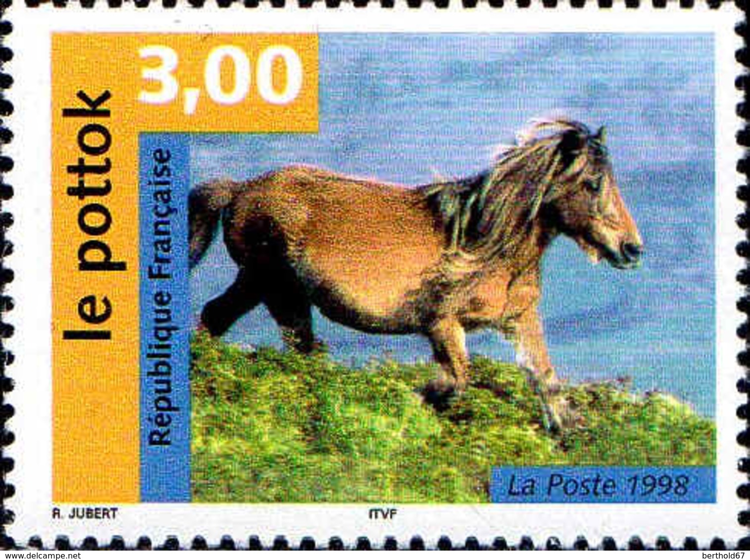 France Poste N** Yv:3184 Mi 3328 Yv:1,4 Euro Le Pottok Cheval - Nuovi