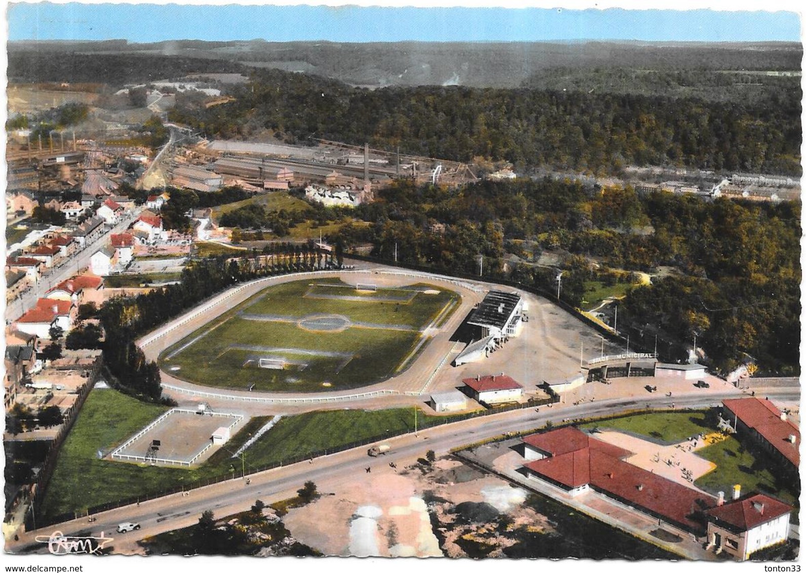 LONGWY-BAS  - 54 - Vue Aérienne Du Stade Municipal  - VIP - - Longwy