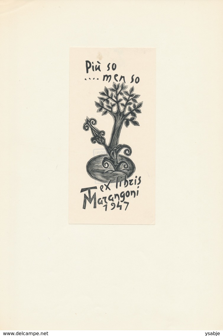 Ex Libris Tranquillo Marangoni - Tranquillo Marangoni (1912-1992) - Ex-libris