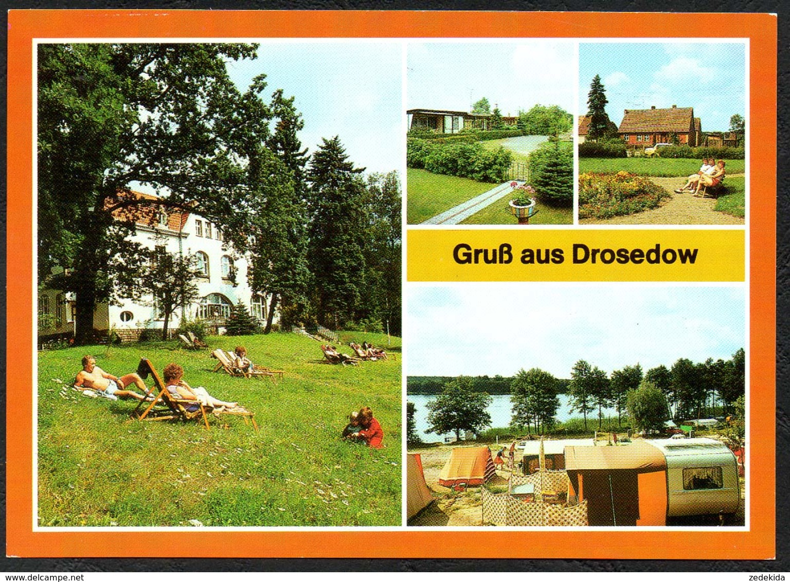 C3079 - TOP Wustrow OT Drosedow Bezirksschule Volksbildung Campingplatz C 27 - Bild Und Heimat Reichenbach - Neustrelitz