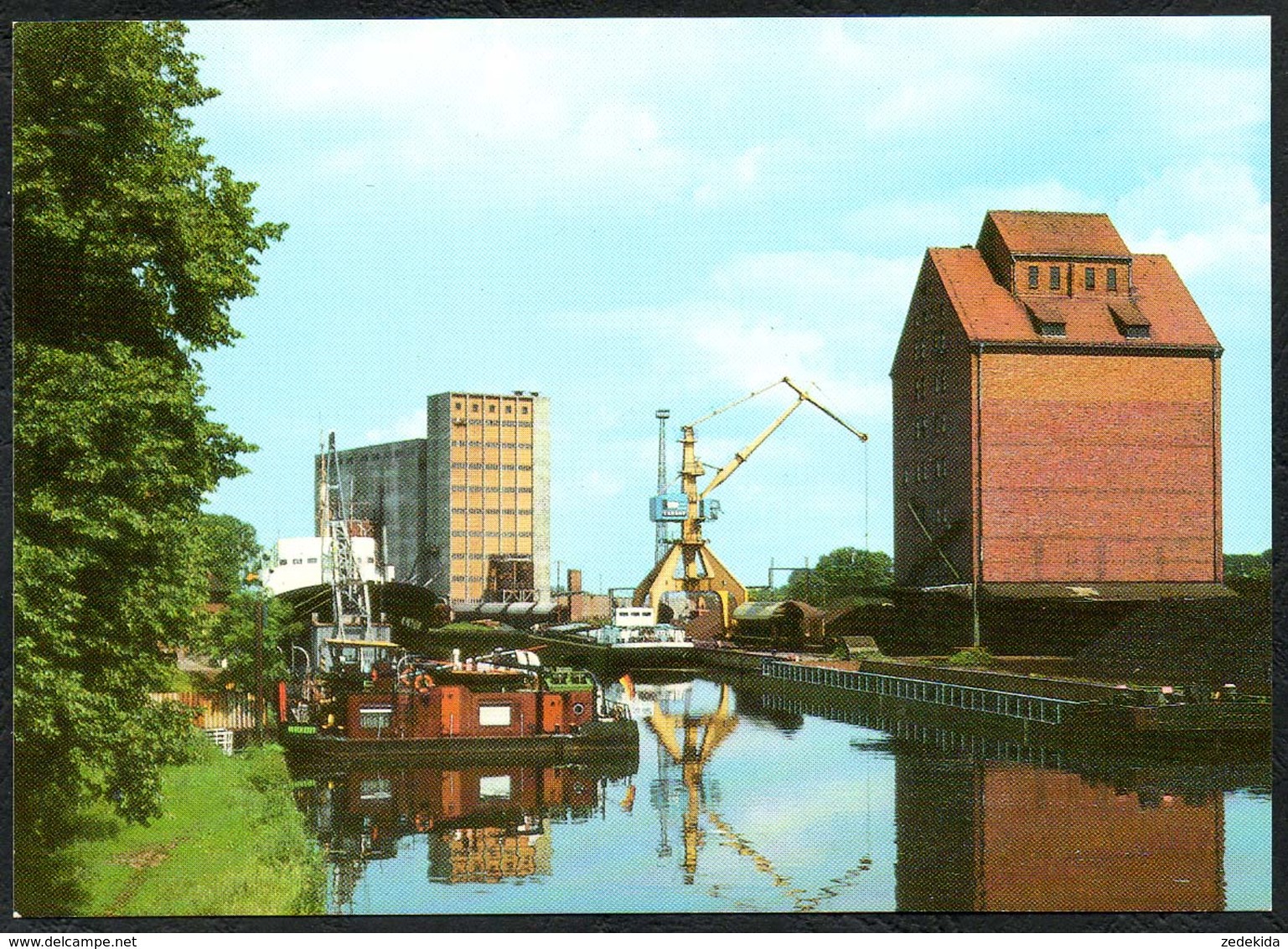 D2495 - TOP Anklam Hafen Kran - Bild Und Heimat Reichenbach - Anklam