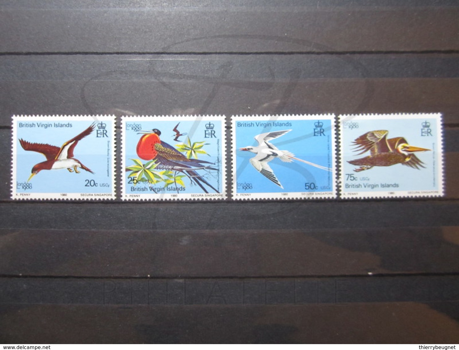 VEND BEAUX TIMBRES DES ILES VIERGES N° 392 - 395 , XX !!! - Iles Vièrges Britanniques