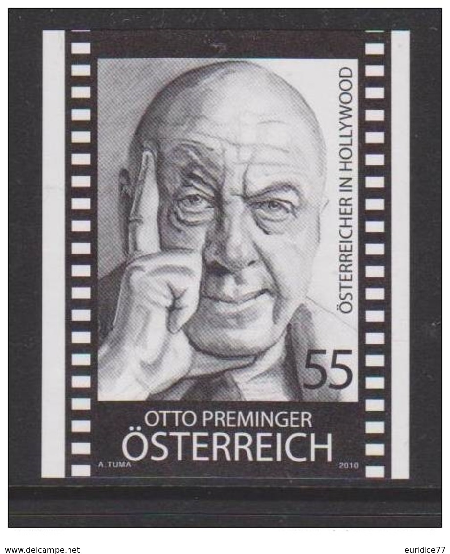 Austria 2010 - Österreicher In Hollywood: Otto Preminger Black Proof Mnh - Cinéma