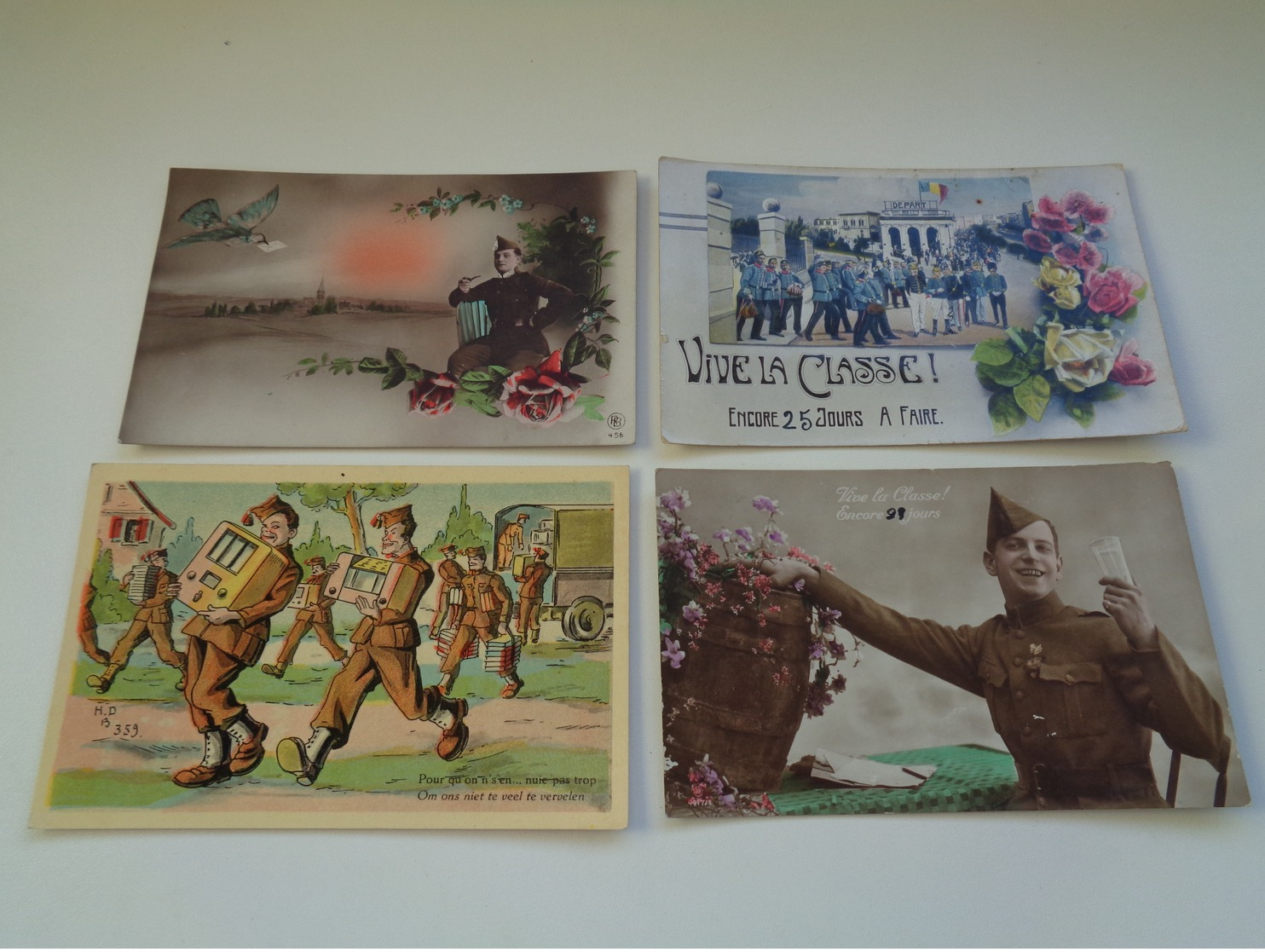 Beau Lot De 20 Cartes Postales De Fantaisie Soldats Soldat  Mooi Lot Van 20 Postkaarten Fantasie Leger Soldaten Soldaat - 5 - 99 Postales