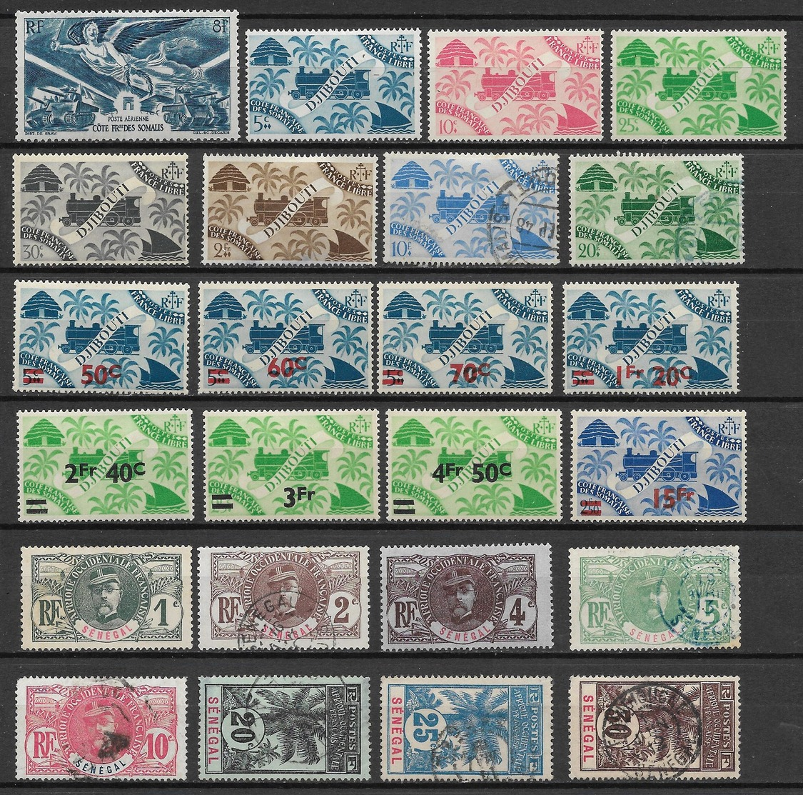 France Colonies - Lot Different Stamps - Colecciones