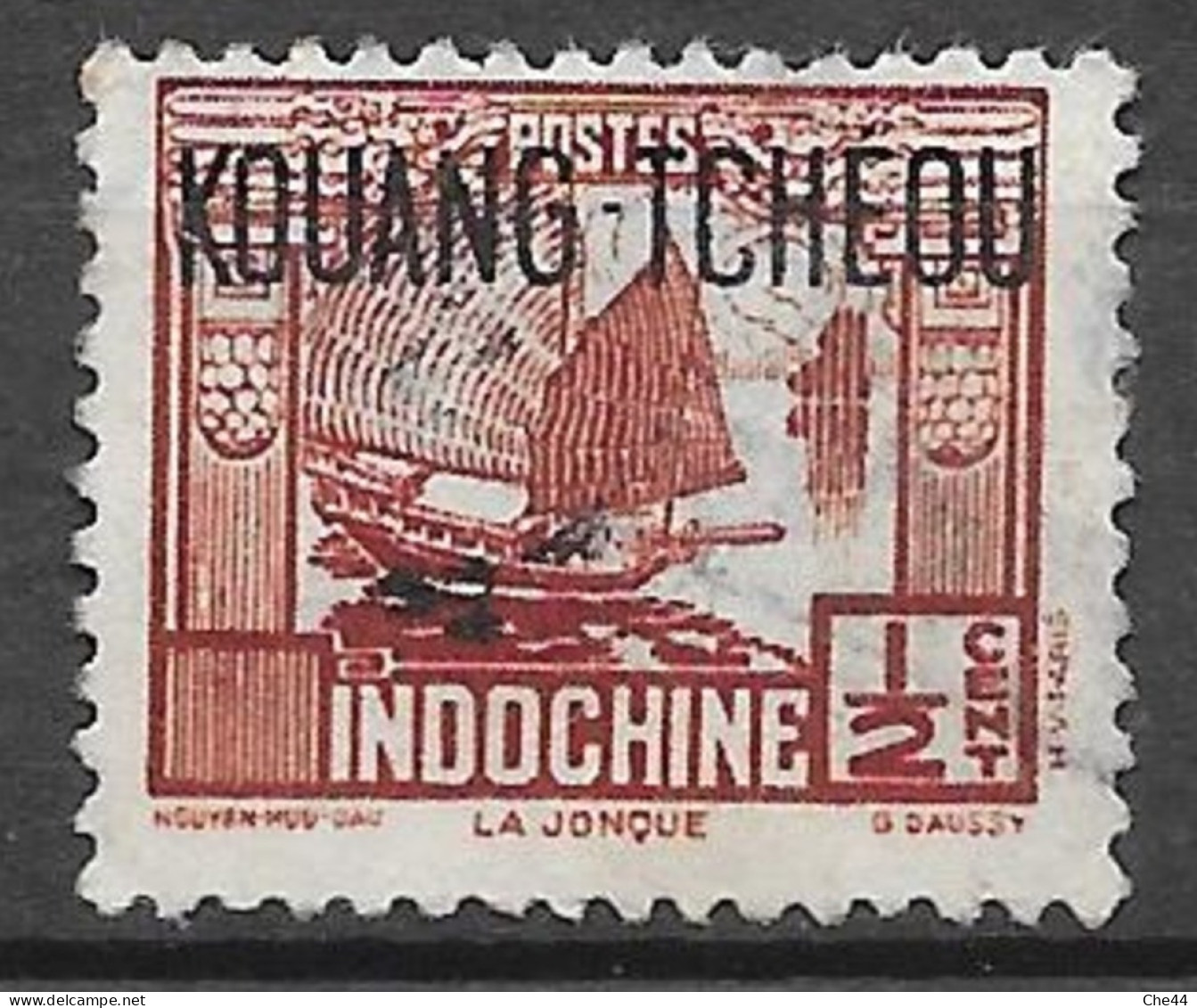 Timbres D'Indochine De 1931 - 39 Surchargés. N°100 Chez YT. (Voir Commentaires) - Oblitérés