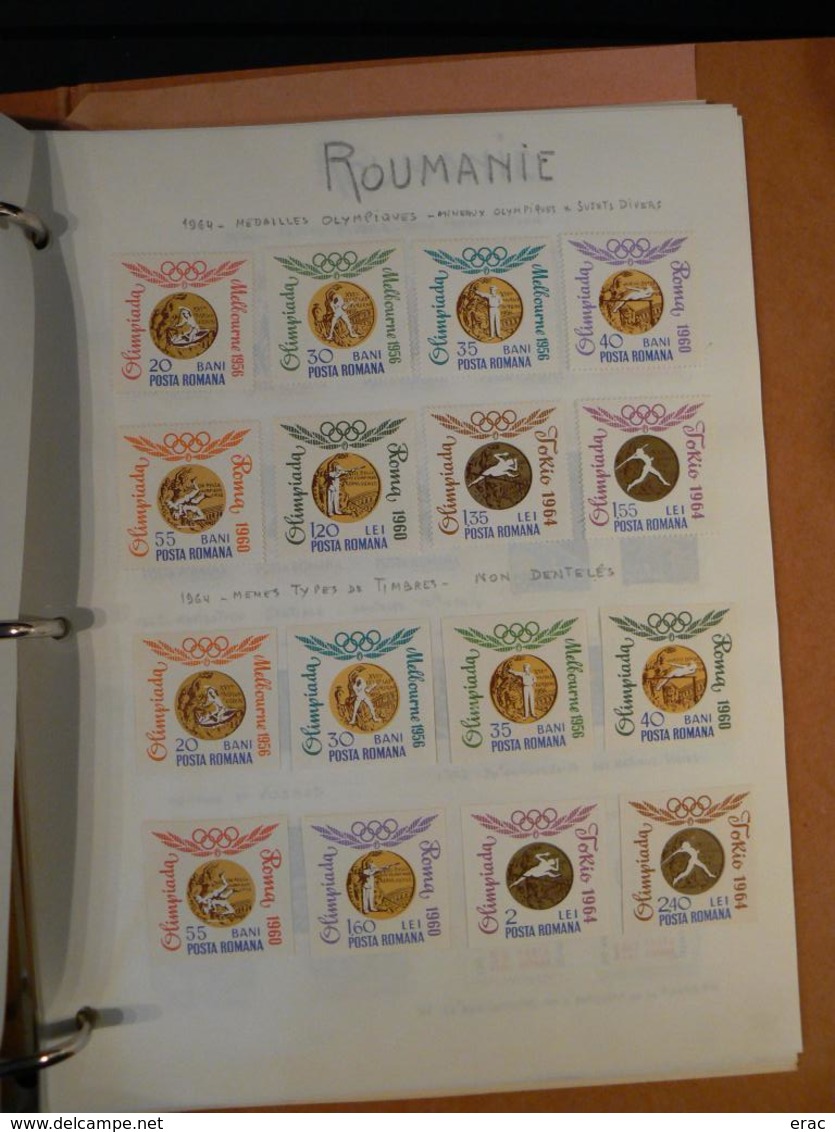 Roumanie - Collection bien avancée de 1948 à 1969 - Neufs * en majorité - Des non dentelés - Cote 1800