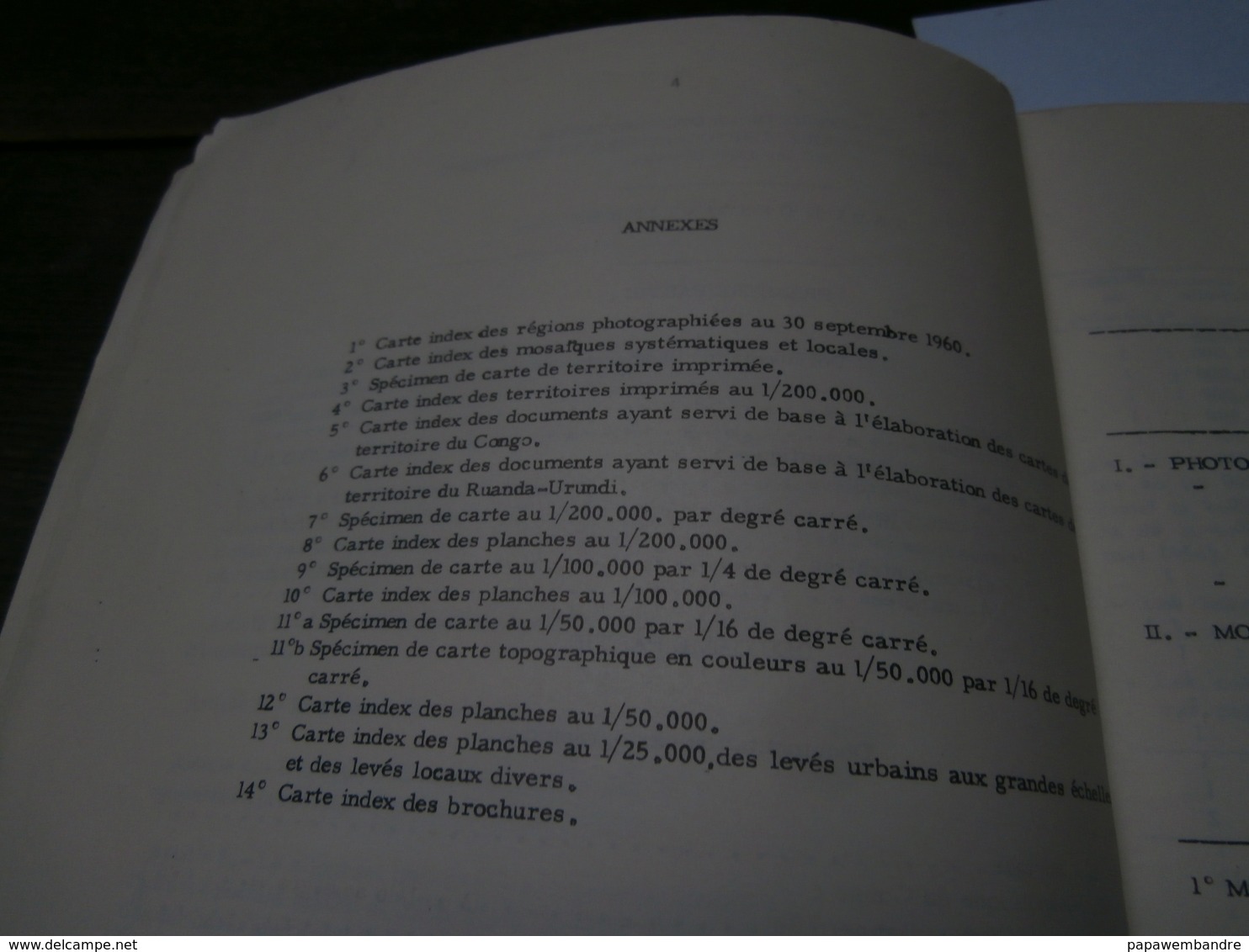 Institut Géographique Du Congo : Catalogue Au 1er Janvier 1961 Avec 15 Cartes - Geographie