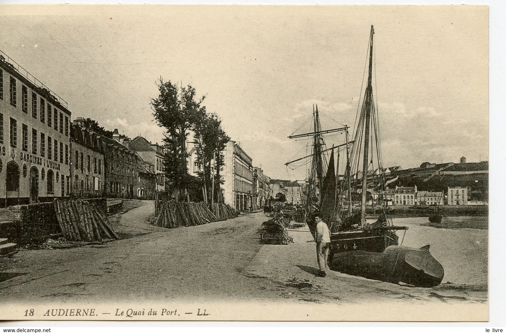 1649. CPA 29 AUDIERNE. LE QUAI DU PORT - Audierne