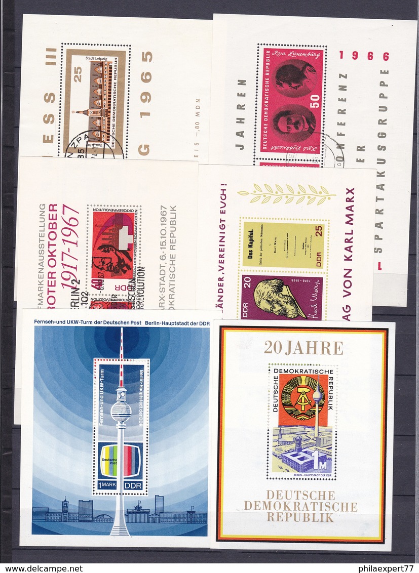 DDR - 1960/69 - Block - Sammlung - Postfrisch/Gest. - Gebraucht