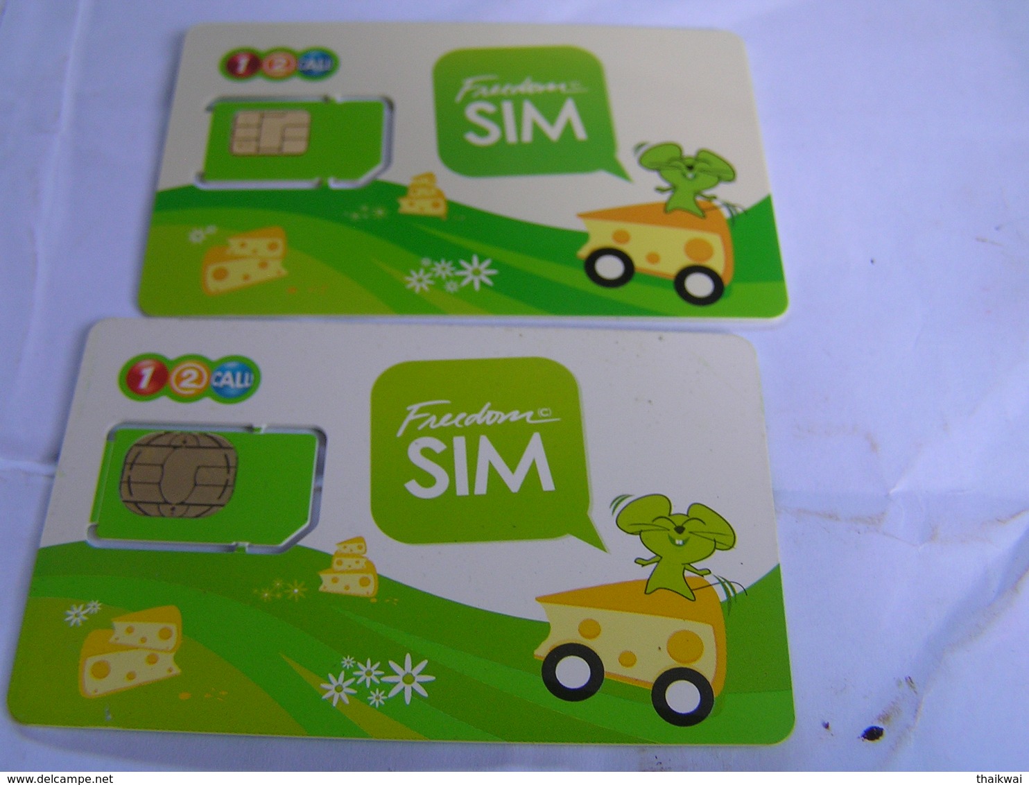 2 X THAILAND   New  SIM  Cards Expired Date - Tailandia