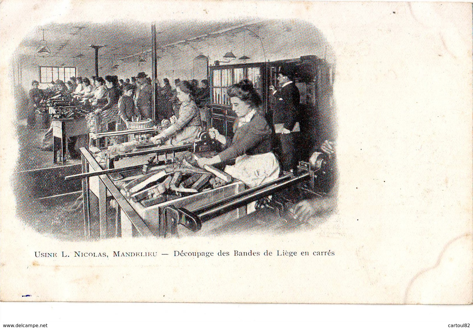 56  A61  CPA  Mandelieu Usine L.Nicolas Fabrique De Bouchons En Liege  TBE - Autres & Non Classés