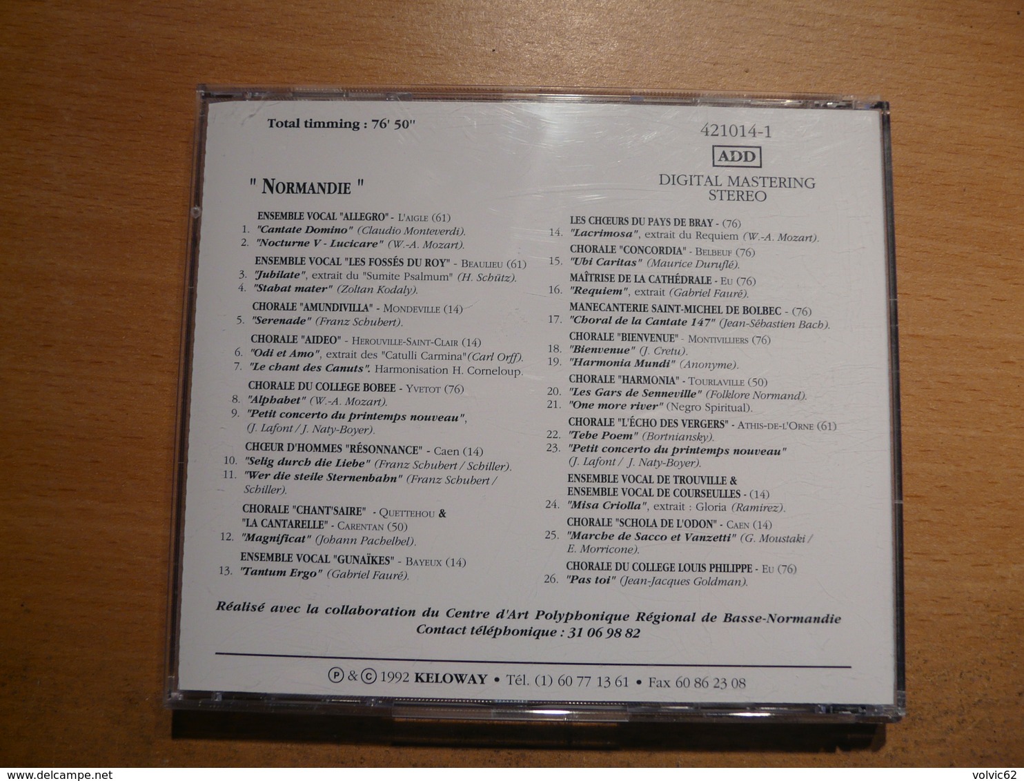 CD Chorales Et Ensembles Vocaux France Normandie Mondeville Herouville Yvetot Belbeuf Eu Tourlaville Caen Bray - Religion & Gospel