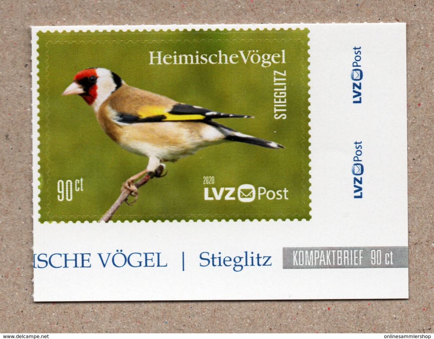 BRD - Privatpost -  LVZ   - Stieglitz (Carduelis Carduelis) - Pájaros Cantores (Passeri)