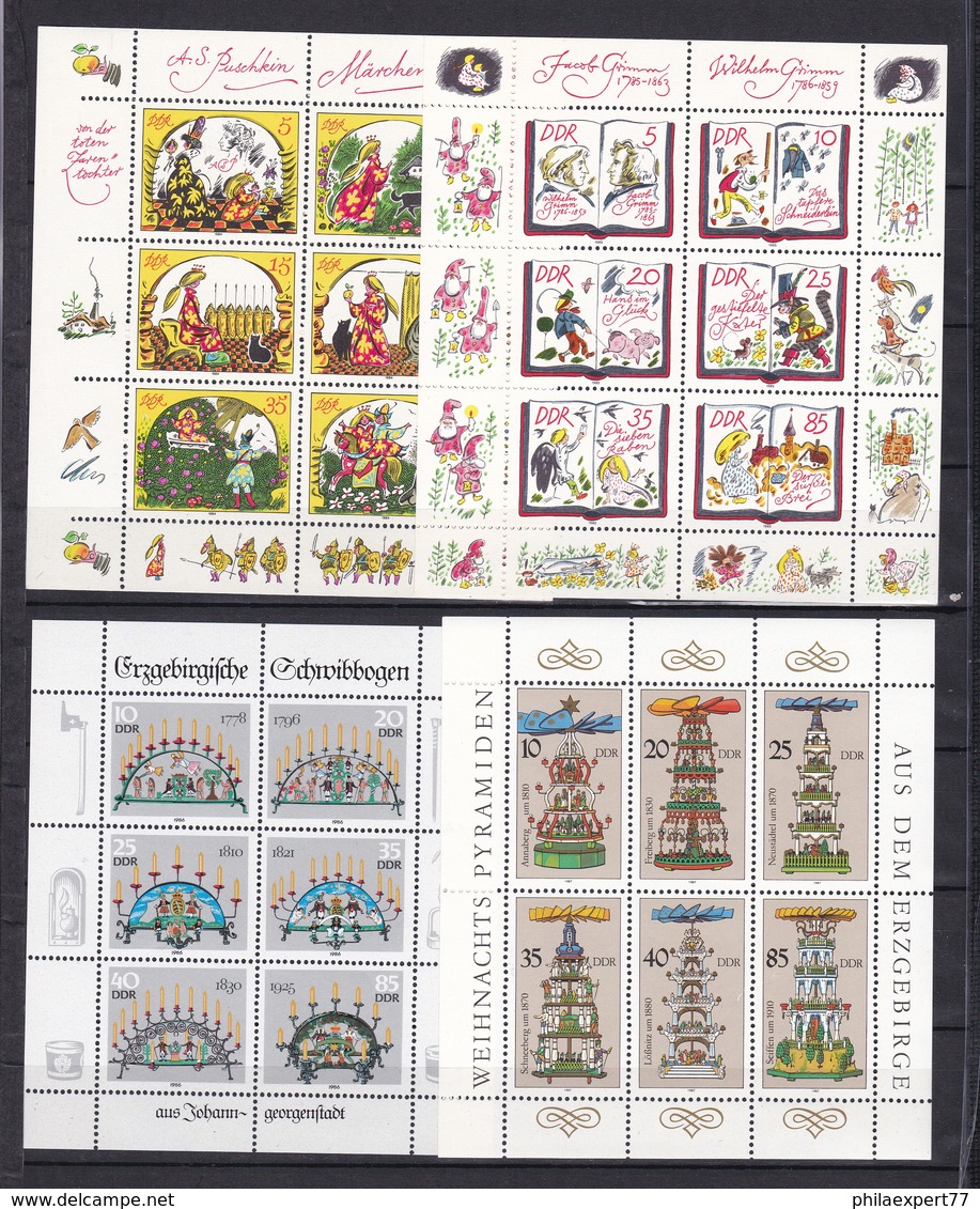 DDR - 1984/87 -  Kleinbogen - Sammlung - Postfrisch - Ungebraucht