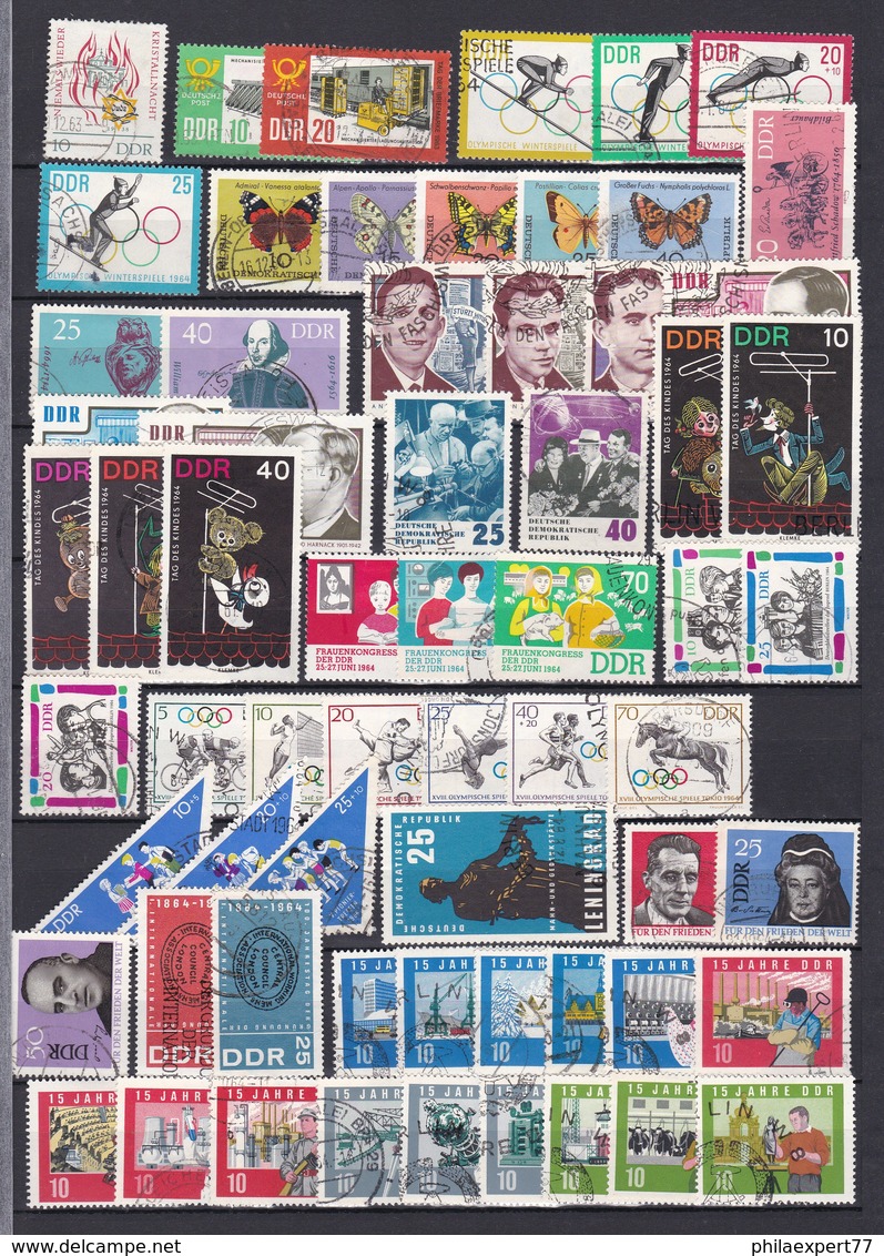 DDR - 1963/65 - Sammlung - Gest./Postfrisch - Gebraucht