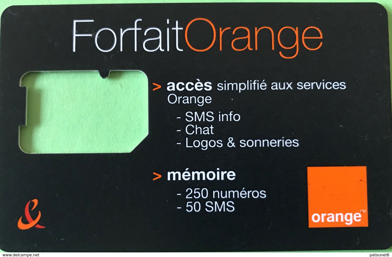 REUNION  -  Carte SIM Orange  -  ForfaitOrange  -  Coque Sans Puce - Réunion