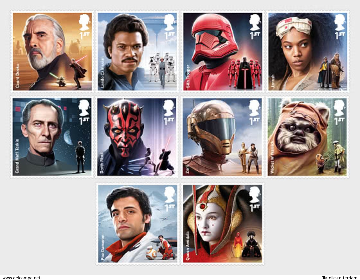 Groot-Brittannië / Great Britain -  Postfris / MNH - Complete Set Star Wars 2019 - Unused Stamps