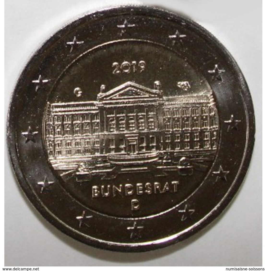 ALLEMAGNE - 2 EURO 2019 - BUNDESRAT - ATELIER INDETERMINE - SPL - Allemagne