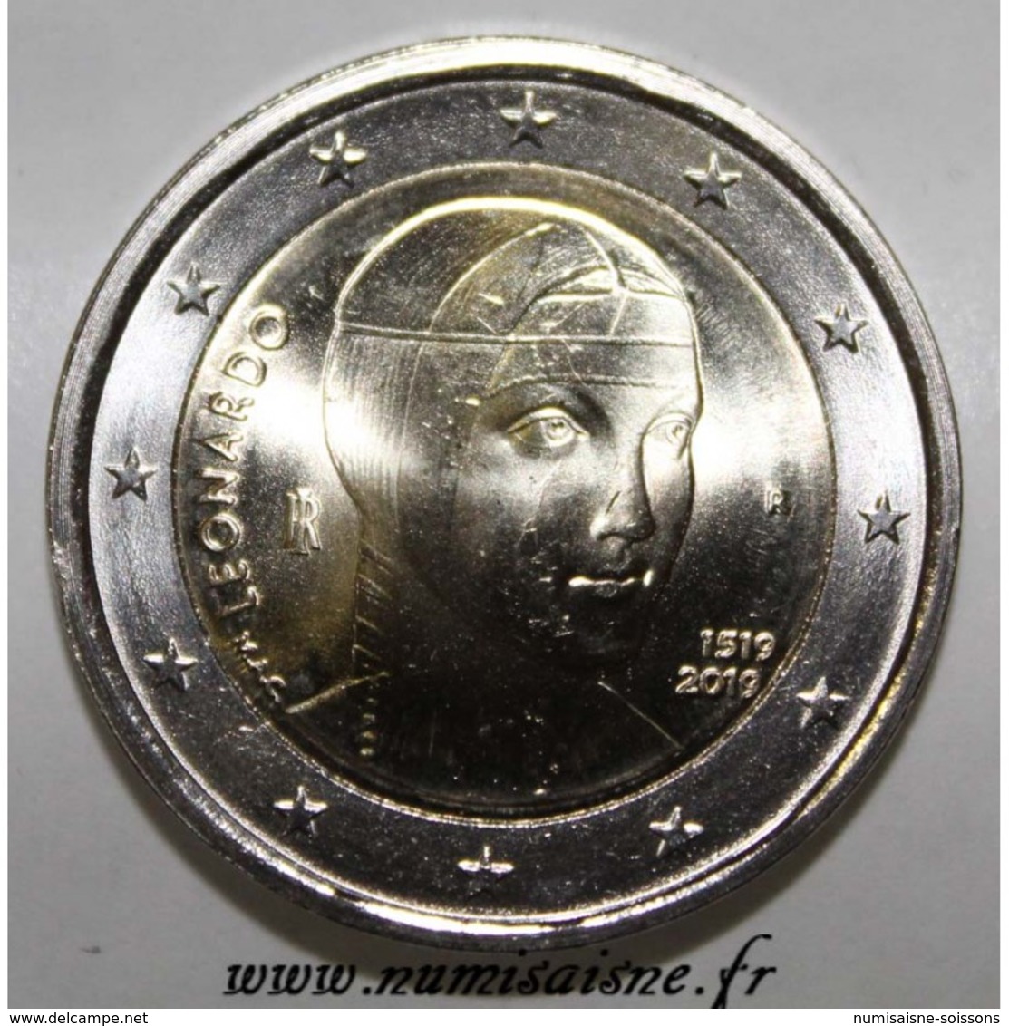 ITALIE - 2 EURO 2019 - 500ème ANNIVERSAIRE DE LA MORT DE LEONARD DE VINCI - SPL - Italie