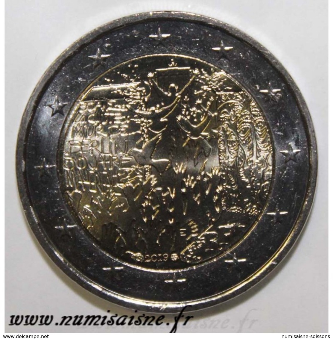 FRANCE - 2 EURO 2019 - 30ème ANNIVERSAIRE DE LA CHUTE DU MUR DE BERLIN - SPL - France