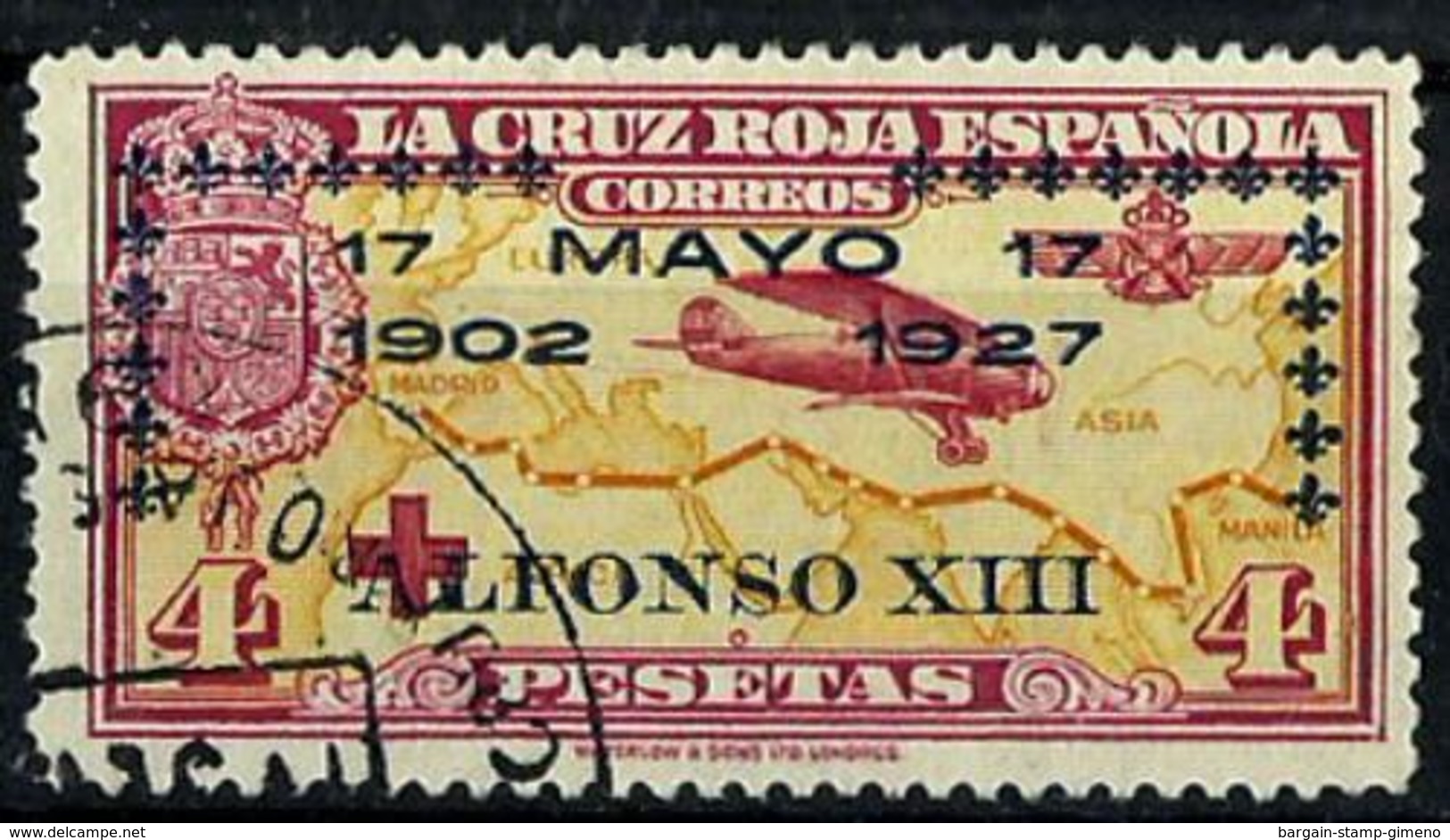 España Nº 372 Usado. Cat.194€ - Usados