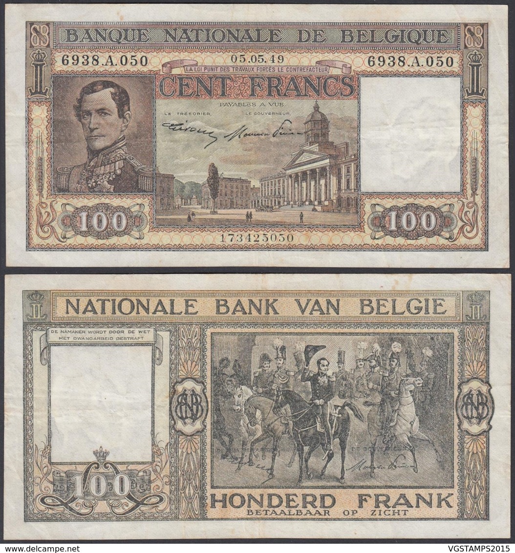 Belgique - Billet 100Fr - 05.05.49 -Beau (VG) DC-5471 - 100 Francs