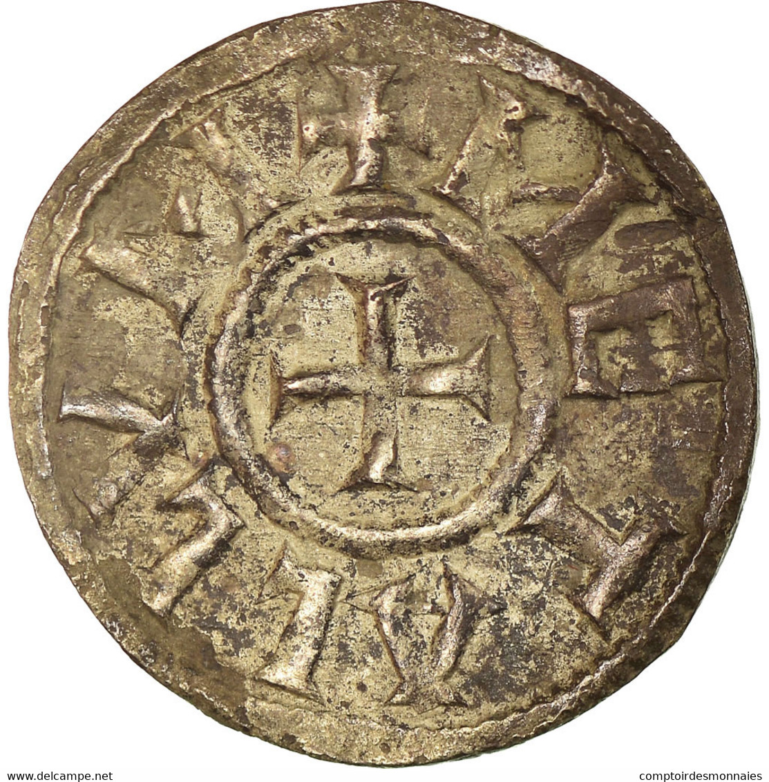 Monnaie, France, Louis Le Pieux, Denier, 822-840, Melle, TTB, Argent - Other & Unclassified