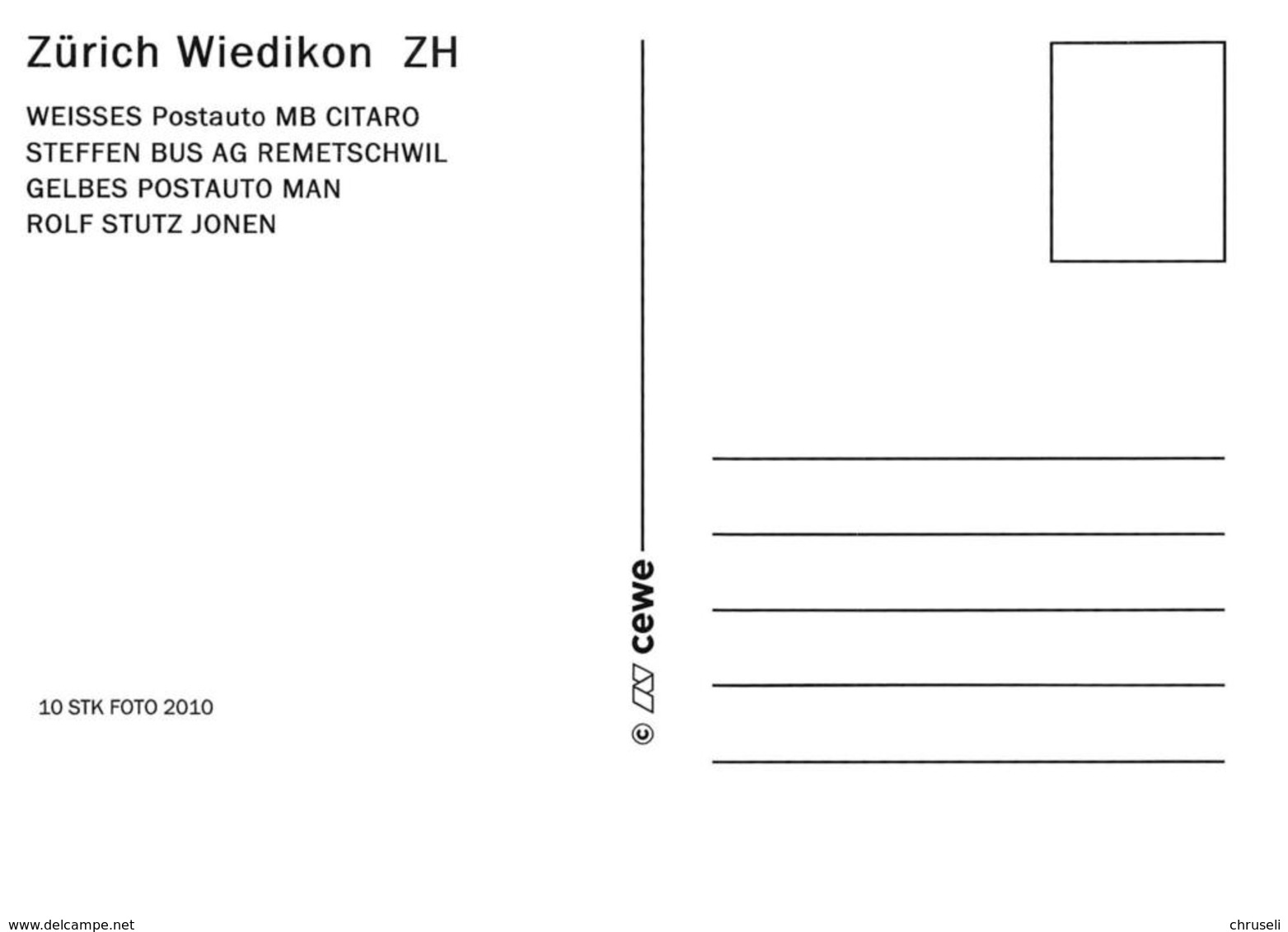 Zürich Wiedikon Postauto  Limitierte Auflage! - Wiedikon