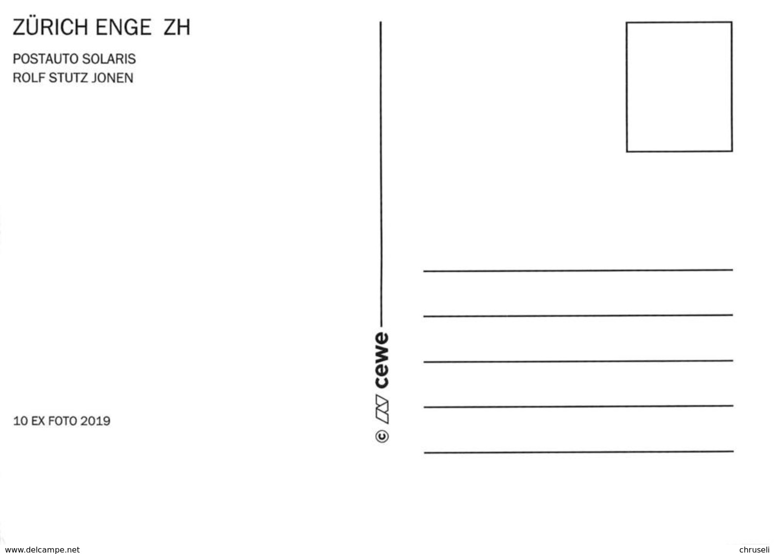 Zürich Enge  Postauto    Limitierte Auflage! - Enge