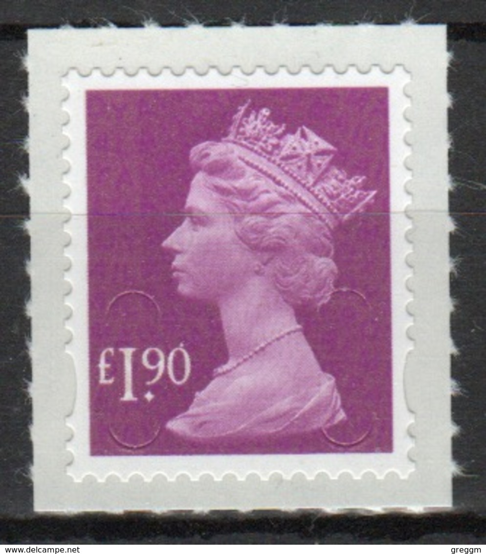 Great Britain 2012 Decimal Machin £1.90p With Date Code Self Adhesive Définitive Stamp. - Unused Stamps