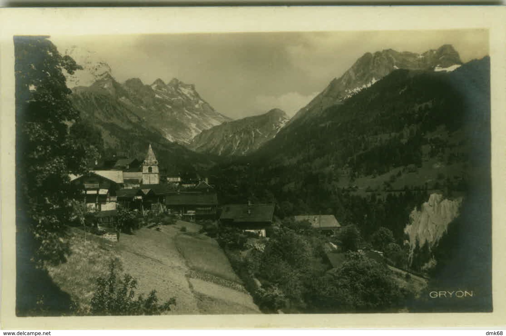 SWITZERLAND - GRYON - EDIT. GUGGENHEIM & C. - RPPC POSTCARD 1930s (6983) - Gryon
