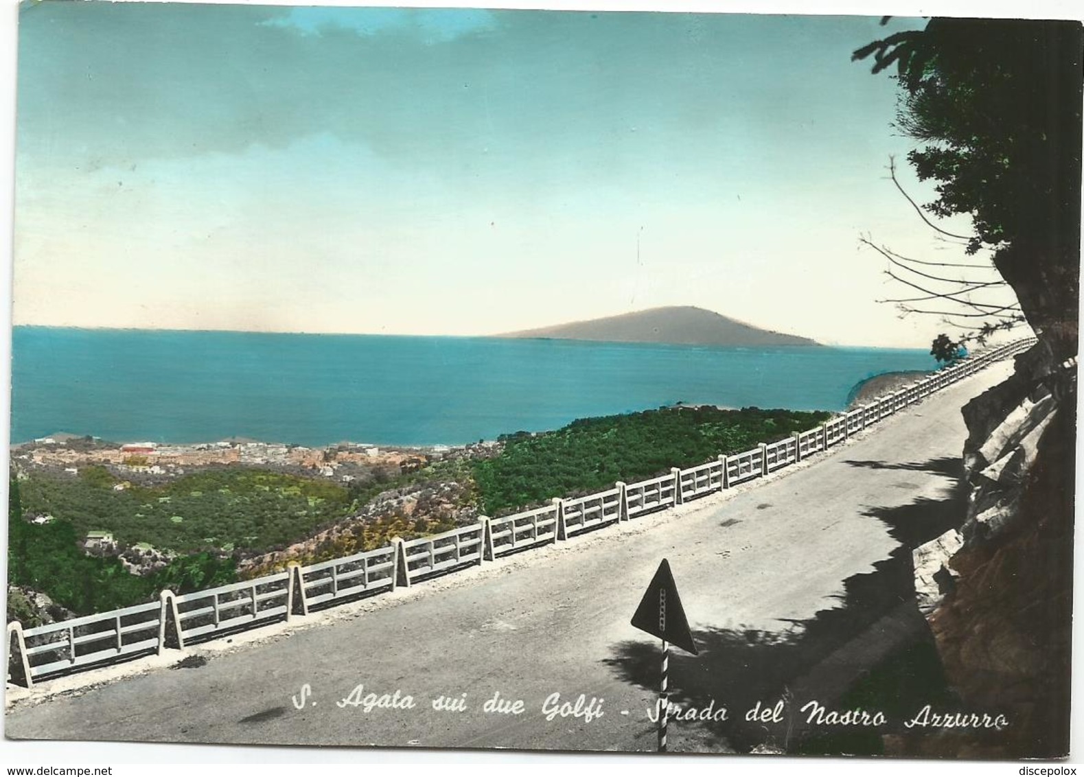 Y5055 Sant'Agata Sui Due Golfi (Napoli) - Sorrento - Strada Del Nastro Azzurro - Panorama / Viaggiata 1960 - Other & Unclassified