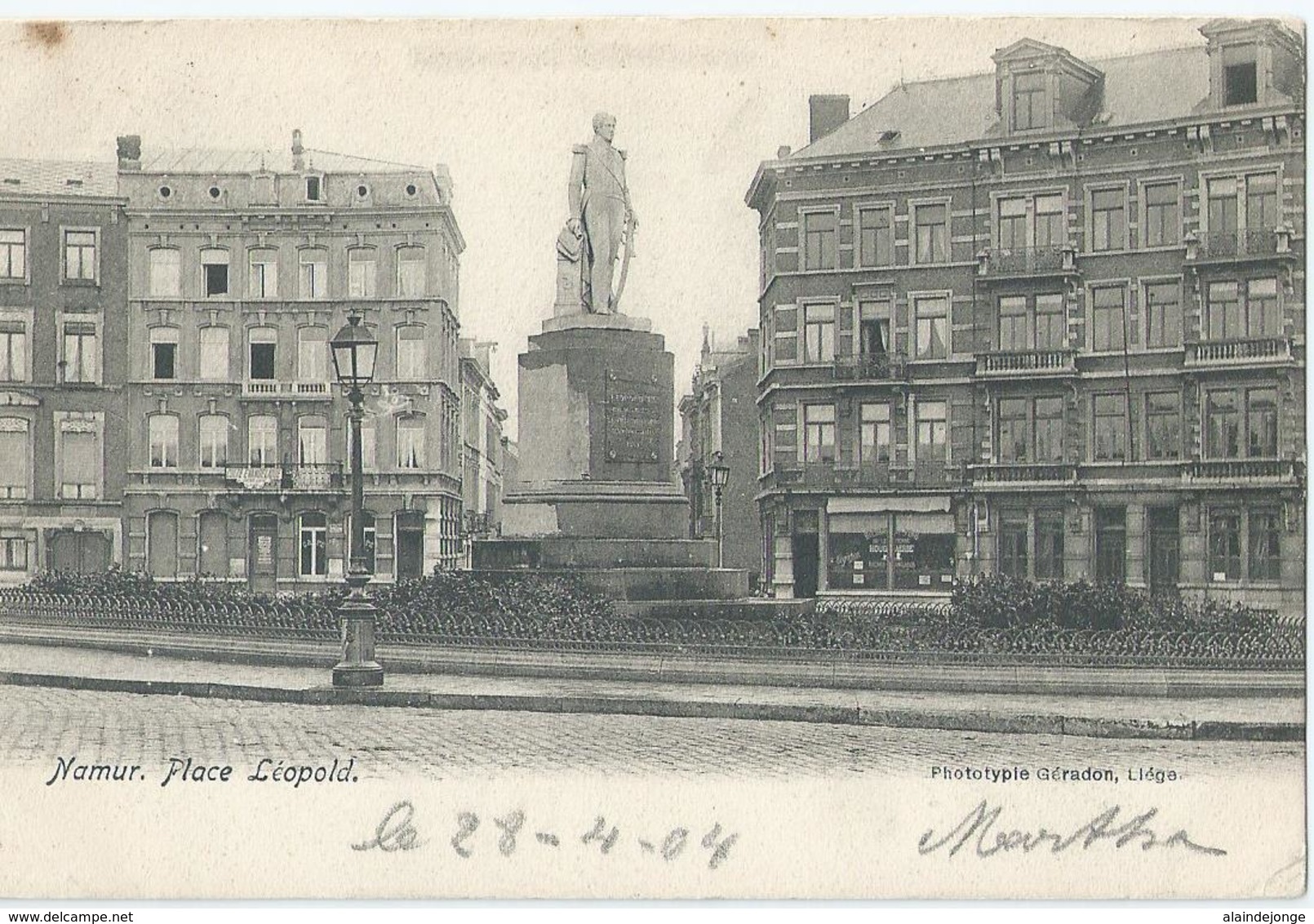 Namen - Namur - Place Léopold - Phototypie Géeadon, Liège - 1904 - Namen