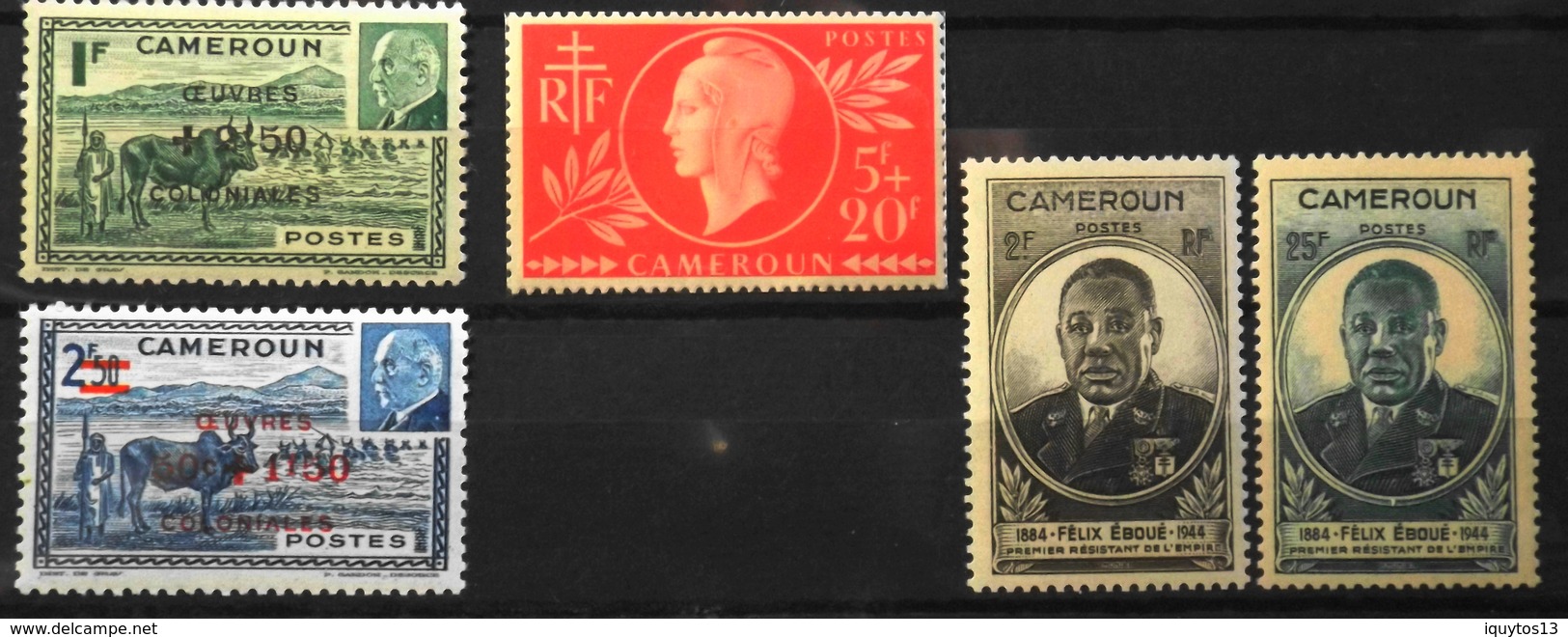 France (ex-colonies & Protectorats) > Cameroun (1915-1959) > 1944/45 - Collection - Neufs** - Neufs