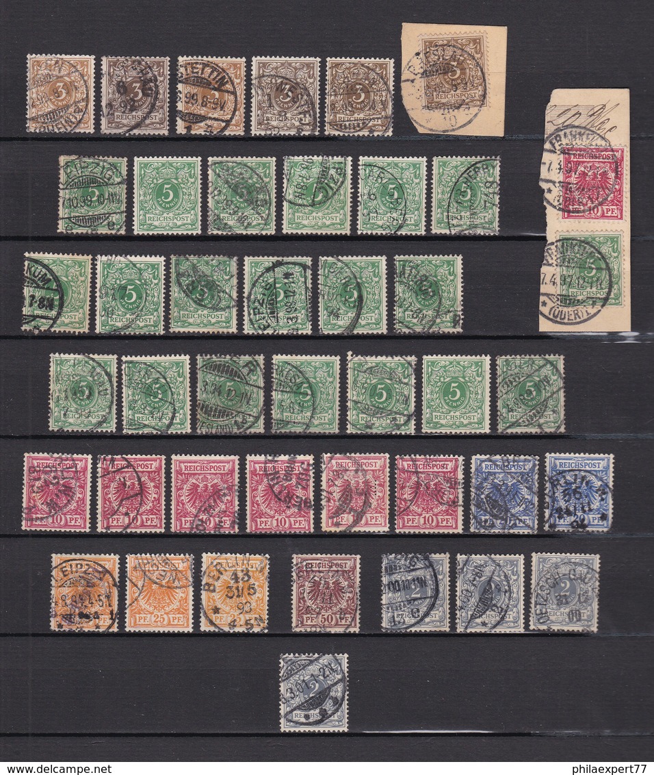 Deutsches Reich - 1889/1900 - Krone / Adler - Sammlung - Gest. - 90 Euro - Gebraucht