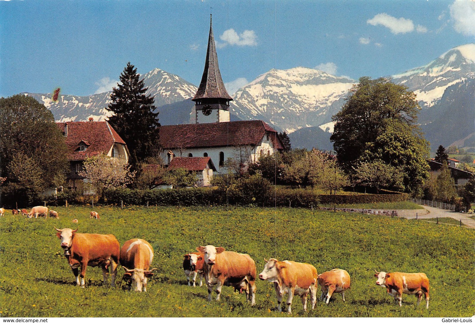 Aeschi Bei Spiez - Pfarrhaus Und Kirche - Spiez