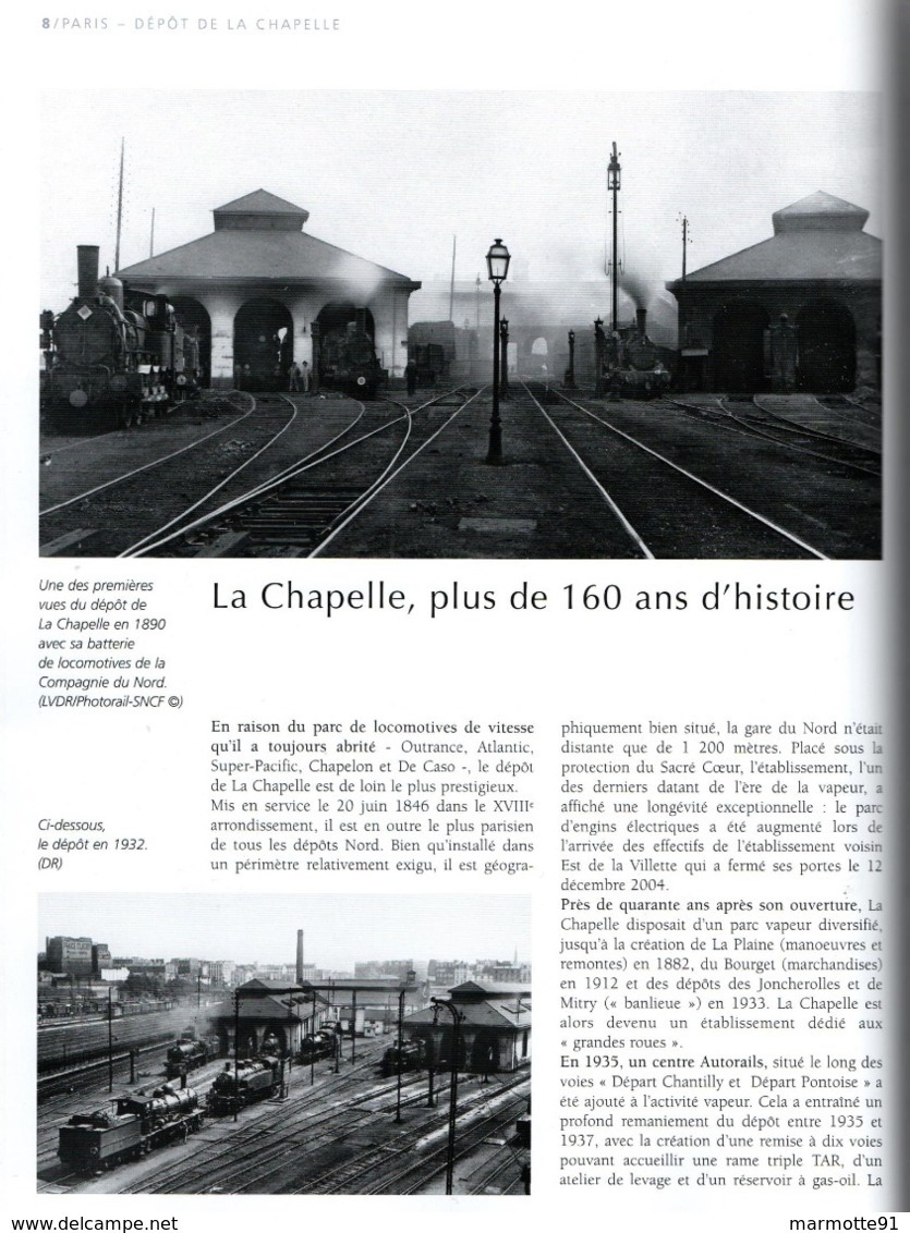 1846 2013  LA CHAPELLE DES MACHINES ET DES HOMMES CHEMINS DE FER SNCF DEPOT LOCOMOTIVE - Ferrocarril & Tranvías