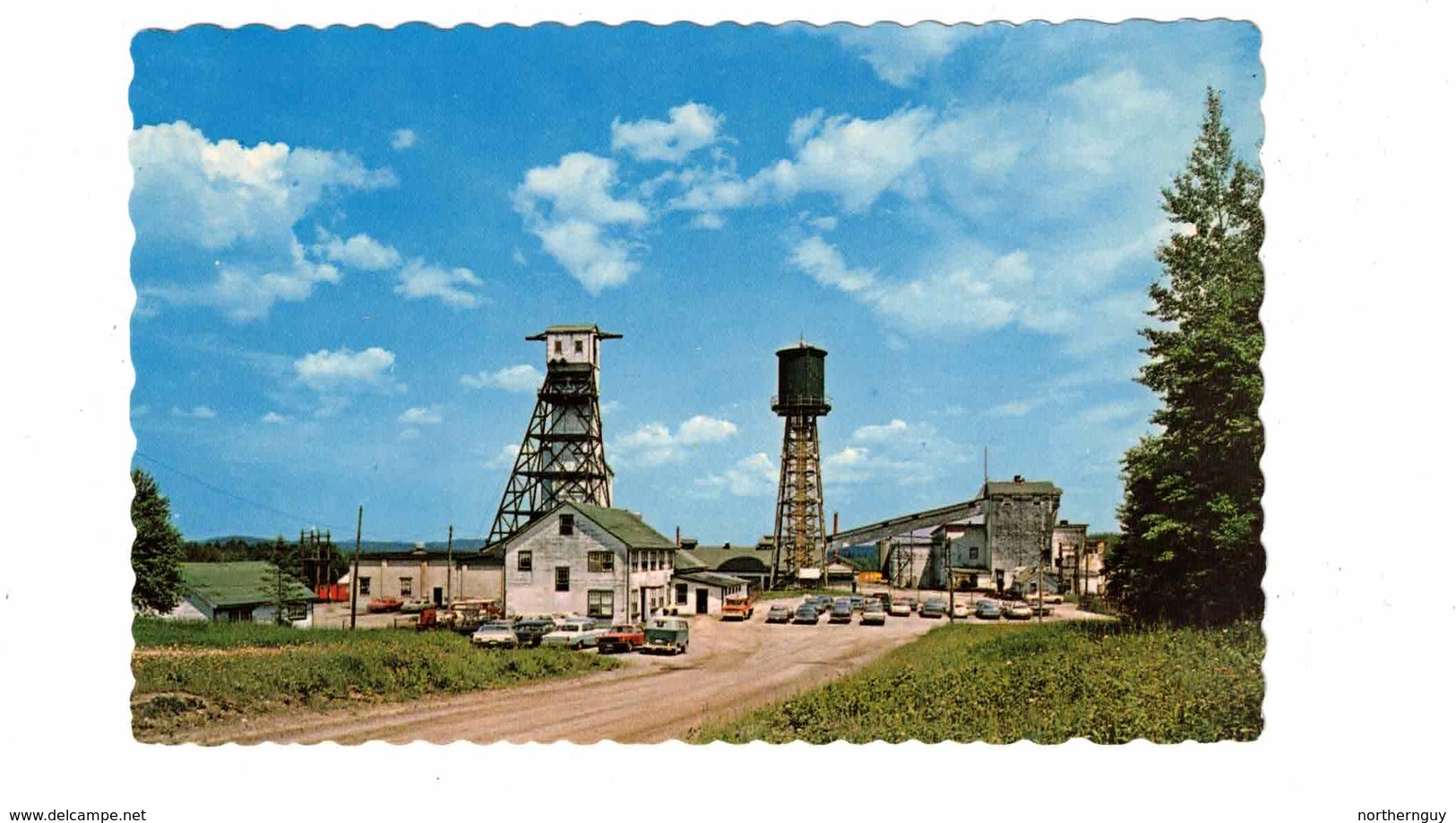 KIRKLAND LAKE, Ontario, Canada, Upper Canada Gold Mine, Head-frame, 1950-60's Chrome Postcard, Temiskaming County - Andere & Zonder Classificatie