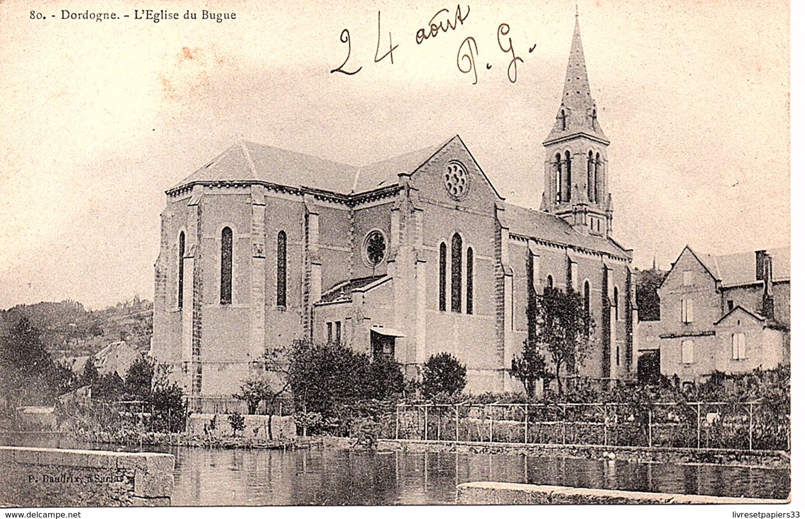 CPA  (Dordogne)  L'Eglise Du Bugue - Autres & Non Classés