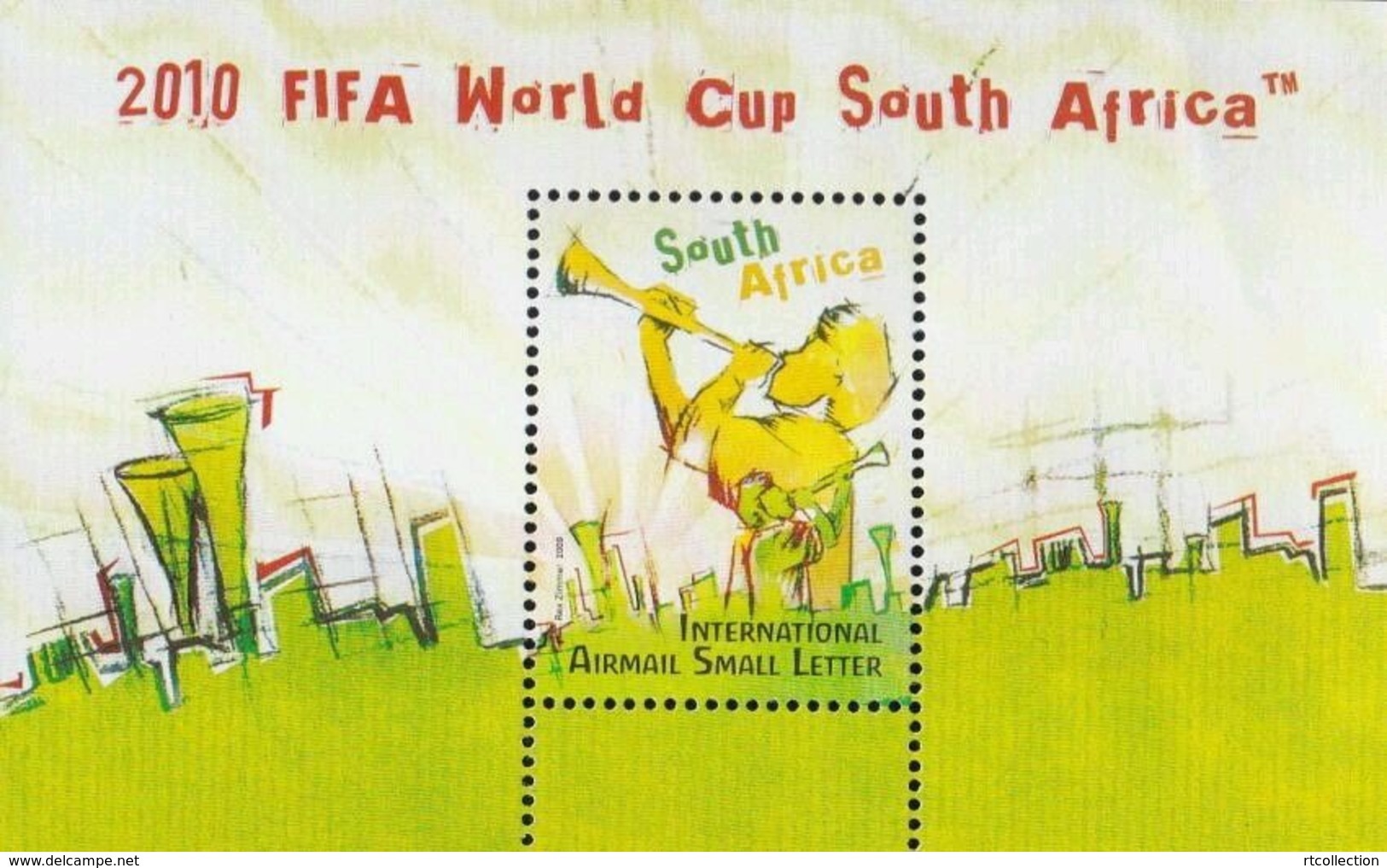 South Africa RSA 2009 FIFA World Cup 2010 Football Game Soccer Sports Music Games S/S Stamp MS  MNH SG 1726 - Unused Stamps