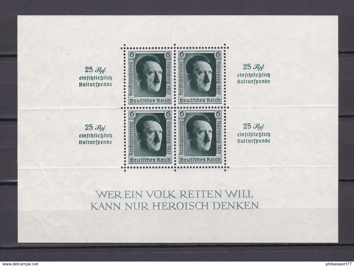 Deutsches Reich - 1937 - Michel Nr. Block 11 - BPP Geprüft - Ungebr. - 90 Euro - Unused Stamps