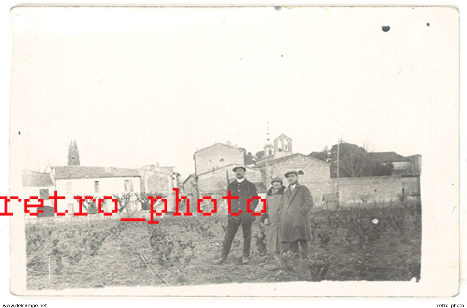 Cpa Carte-photo " Finiels ", Lozère - Lafrancaise