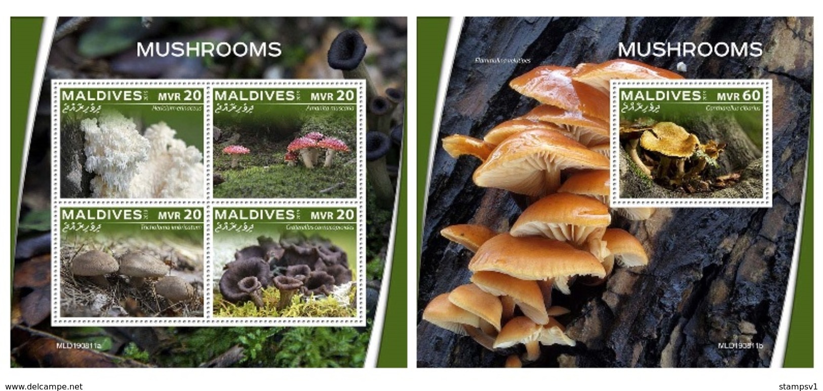 Maldives. 2019 Mushrooms. (0811)  OFFICIAL ISSUE - Funghi